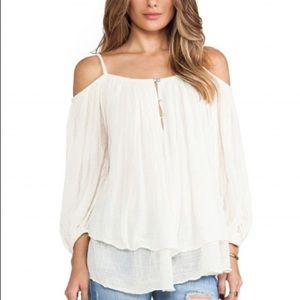 White Off The Shoulder Blouse